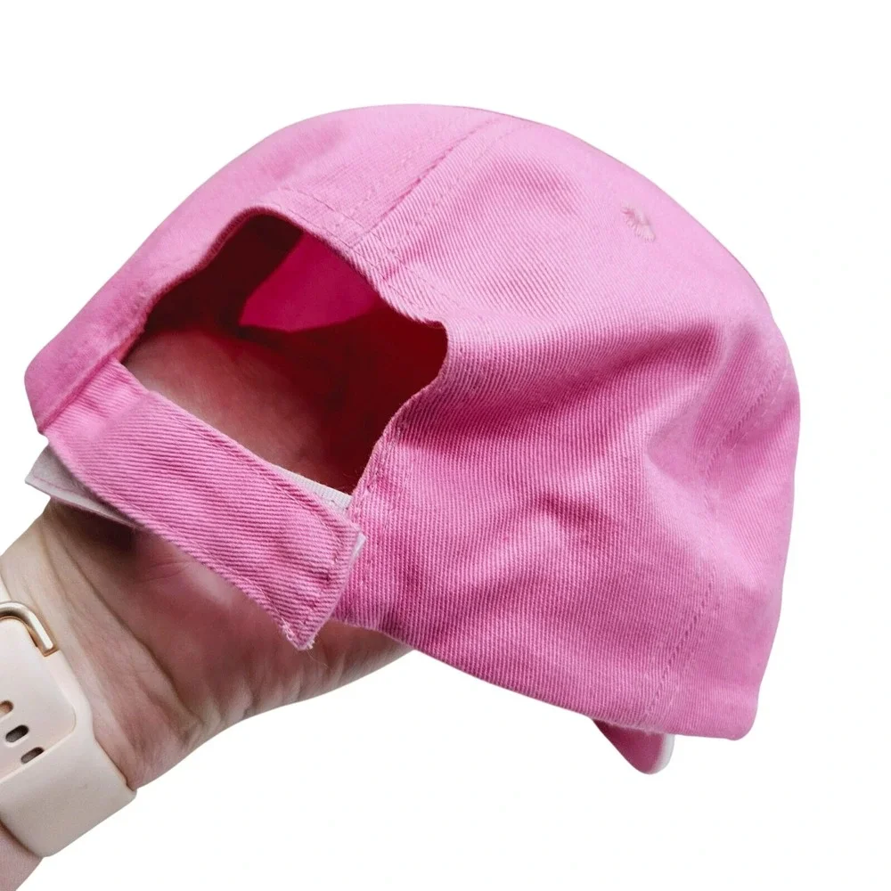 John Deere Pink Hat Cap‎ Green Embroidered Logo Adjustable Strapback